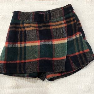 Plaid skort